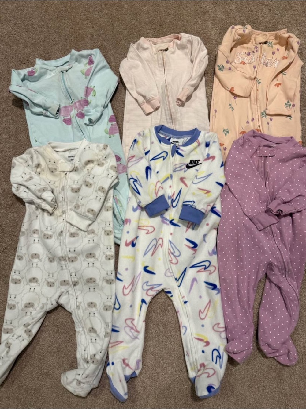 Baby girl sleepers